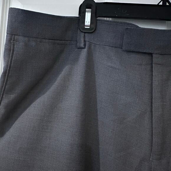 Louis Raphael Comfort Stretch Solid Skinny Fit Flat Front Dress Pant - Picture 3 of 9